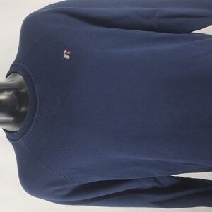 Russell Premium Fleece embroidered blank dark blue Men's LG pullover sweatshirt